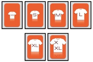 T-Shirt Size Planning Poker Cards